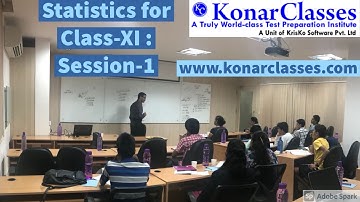 www.konarclasses.com : Statistics Session-1