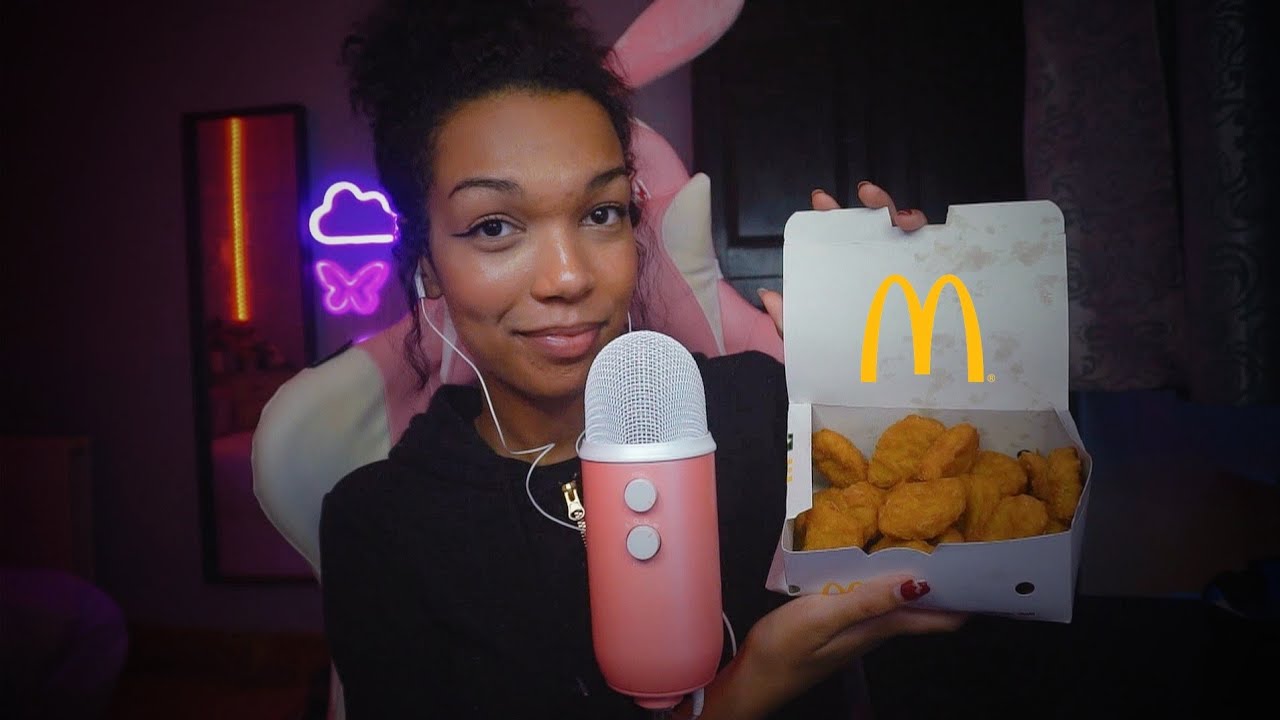 Asmr McDonald's haul/mukbang 🍟