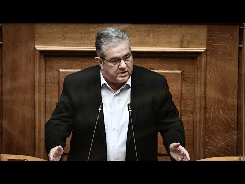 Ο Δ. Κουτσούμπας στην Ολομέλεια της Βουλής