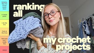 ranking *almost* everything I’ve ever crocheted (& if I actually wear them)👙🧶
