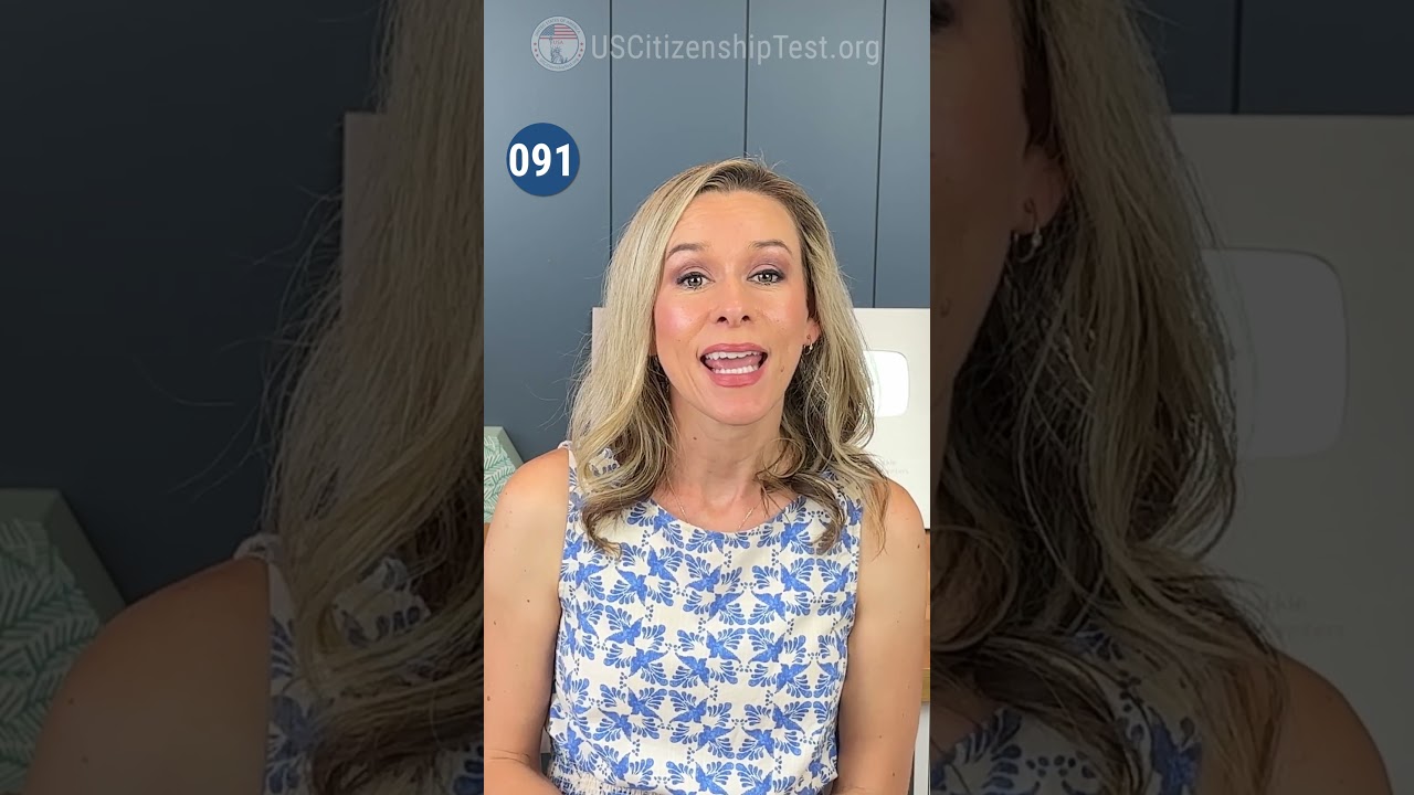 Official USCIS 128 Civics Q 91 | US Citizenship Test 2025 civics #n400  #citizenshipwithjackie