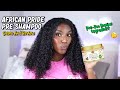 PRE POO ROUTINE UPGRADED!! 👀African Pride Pre Shampoo Demo And Review