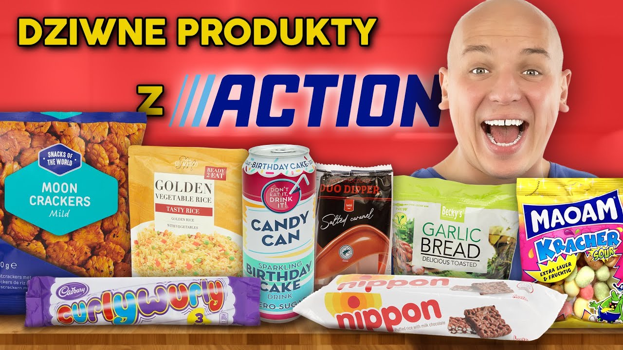 Jemy NAJDZIWNIEJSZE SŁODYCZE z ACTION! #4
