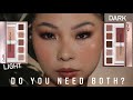 NATASHA DENONA GLAM FACE PALETTE LIGHT & DARK DEMO & SWATCHES | ASIAN HOODED EYES