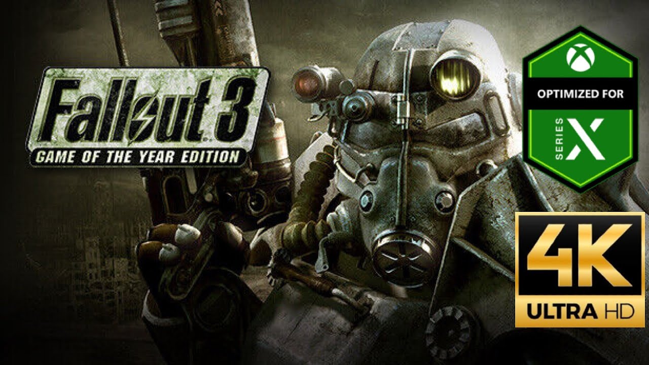 Fallout 3 Remaster  Xbox Series X 4K 60 FPS GamePlay 