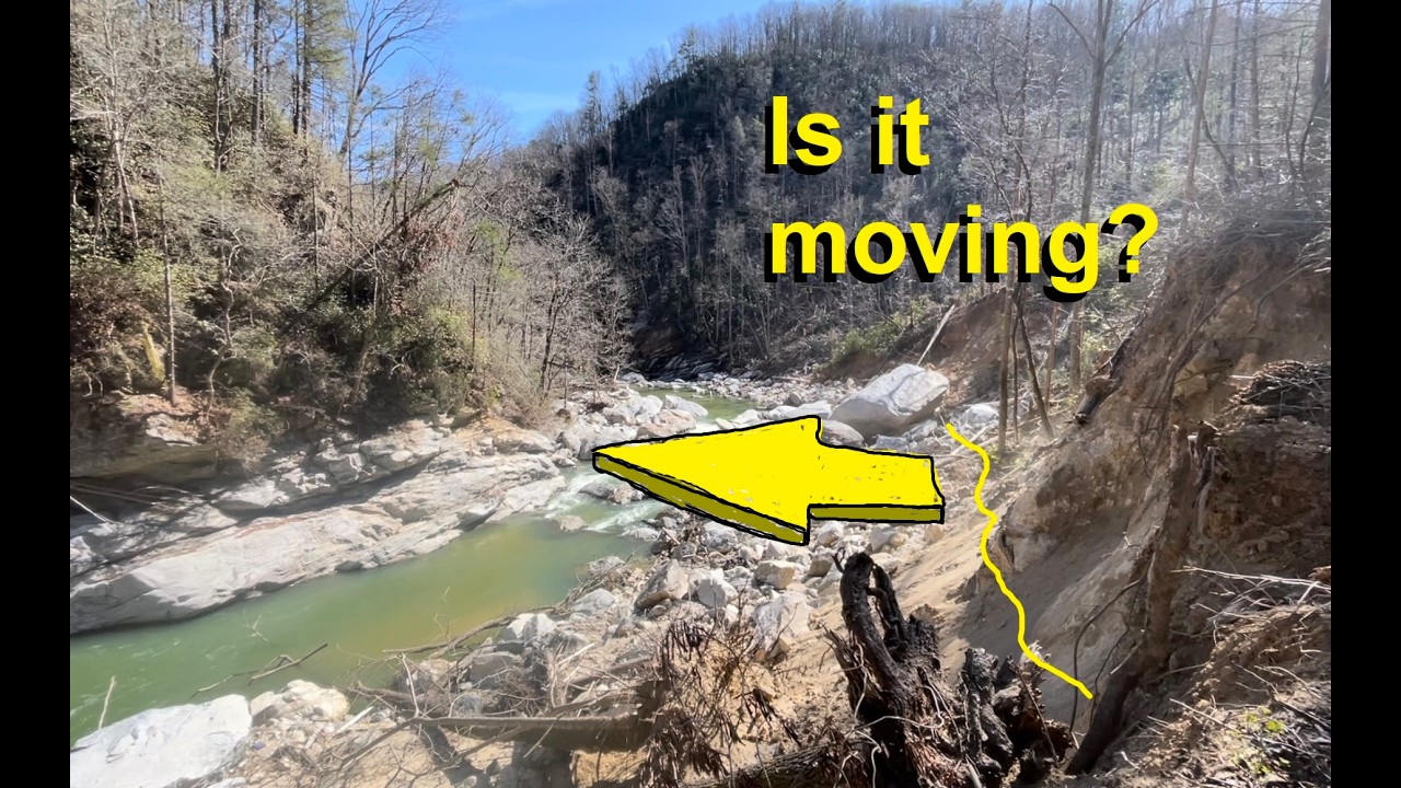 This flood was so big that it cracked a mountain