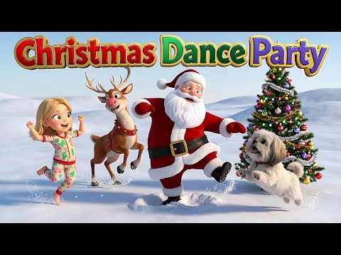 Assistant's Christmas Songs for Kids! 🎅 Slime, Dinos & the Reindeer Dance Party Holiday Music!