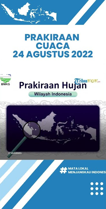 Prakiraan Cuaca BMKG: Hujan Lebat Terjadi di 21 Wilayah Indonesia Rabu 24 Agustus 2022