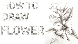 How to draw flower / how to draw jasmine flower / Step - By - Step