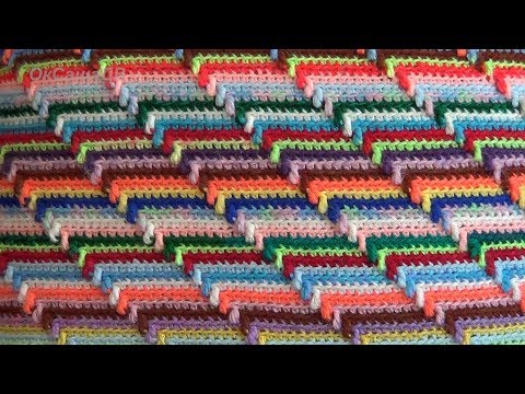 Рельефный 3D узор крючком. Groovyghan. A relief pattern crocheted. Вяжем с Оксаной Валерьевной.