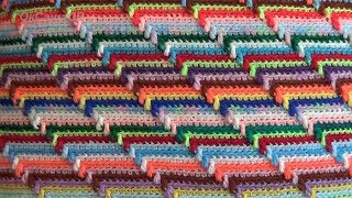 :  3D  . Groovyghan. A relief pattern crocheted.    .