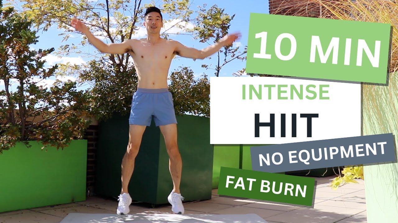 10 MIN INTENSE HIIT WORKOUT | Fat Burner | No Breaks | No Equipment ...