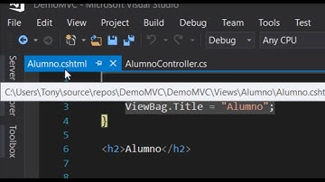 Como crear una vista - Razor en ASP.NET MVC  (C#)