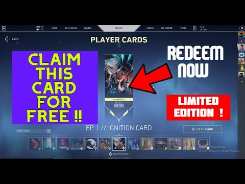 How To Get *IGNITION And *FORMATION* Player Cards in Valorant For Free