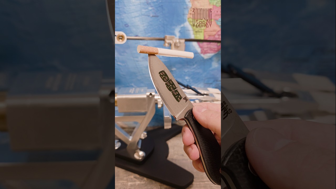 Нож ПИРОЖОК от компании BRK-BURLAX из стали японский ламинат SLD. Заточка ножа на Профиль К4. 