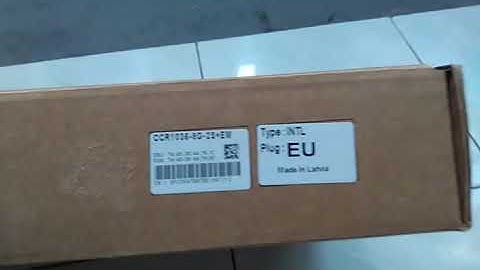 Unboxing Mikrotik CCR1036-8G-2S+EM