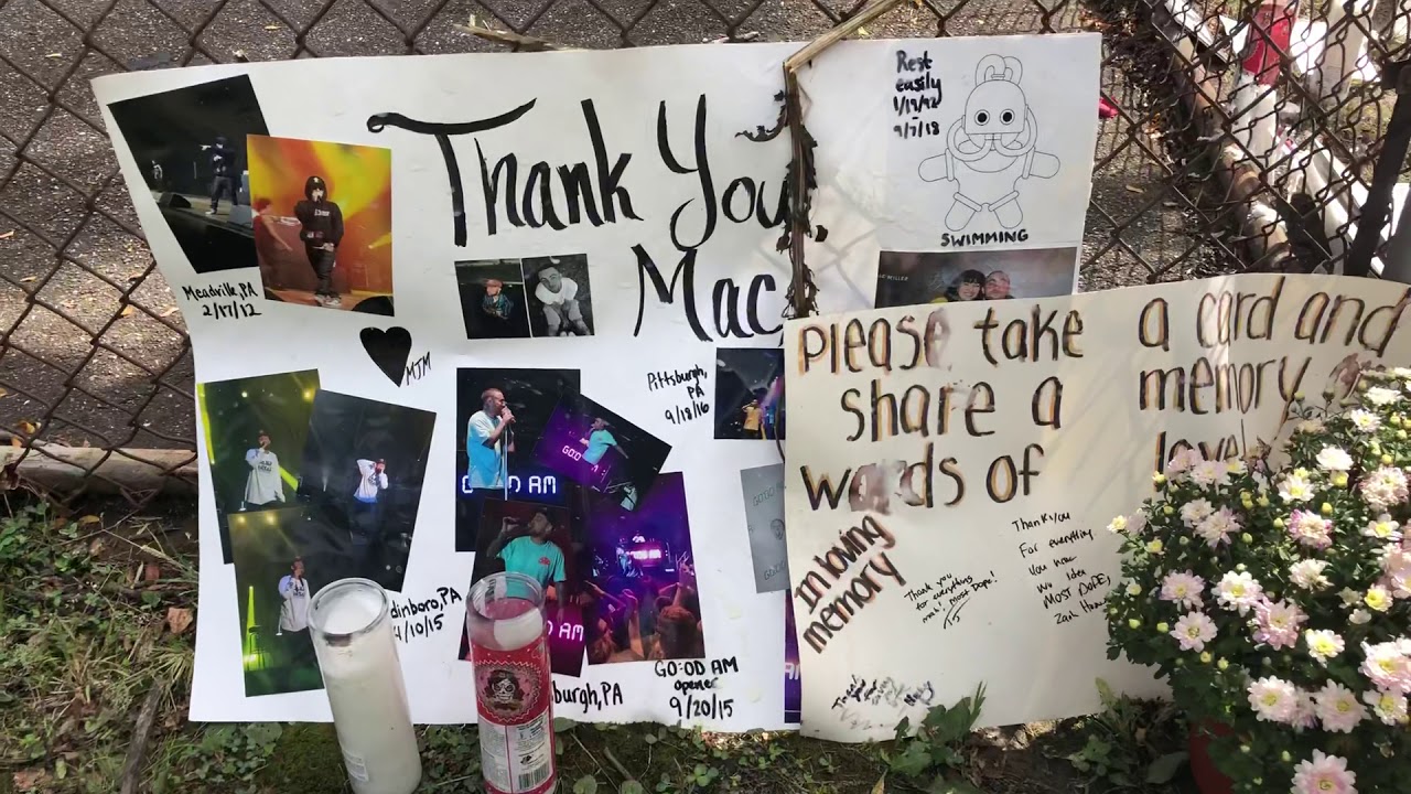 Mac Miller Memorial at Blue Slide Park in Pittsburgh YouTube
