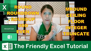 Excel Universe Tutorial No 3 - Different Rounding Formulas (Tagalog)