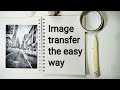 5 minutes photo solvent transfer great idea for your journal