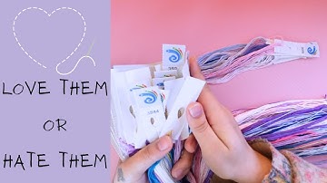 Why The Floss Drops? My Theory - NimCrafts #stampedcrossstitch #crossstitchkits