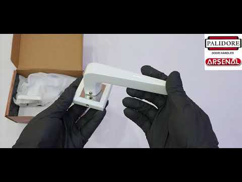 A250WPC белый Ручка дверная межкомнатная на квадратной накладке Palidore A250WPC белый Ручка дверная межкомнатная на квадратной накладке Palidore