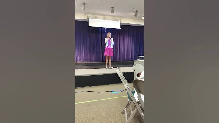 Anja singing Over the rainbow