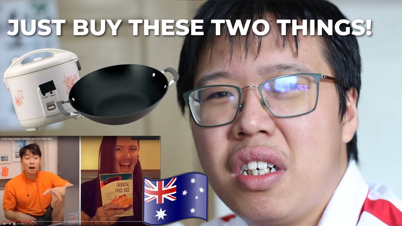Uncle Roger Review Australian Egg Fried Rice Reaction! I Wok