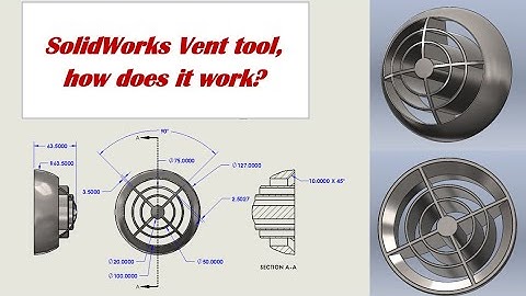 ⚡ SolidWorks Vent tool, how does it work? Step-by-Step