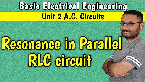 Resonance in Parallel RLC circuit (Unit 2 AC circuit) BEE