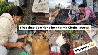 Aju Tyson ko Ghar ma first time chula Lipyo? | ama ko reaction ? | Sikkim