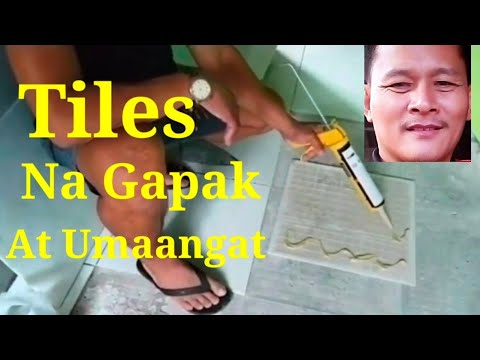 TILES NA GAPAK AT UMAANGAT LIQUID NAIL AT NO MORE NAIL LANG Ang Solution.