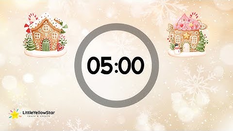 Gingerbread House – 5 Minutes Countdown Timer With Music | Cozy Holiday Classroom Timer