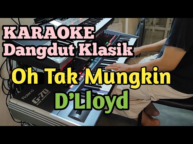 Oh Tak Mungkin - D'Lloyd | Karaoke Versi Dangdut Nada Pria class=