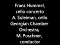 Franz Hummel, Konzert für Violoncello und Orchester
