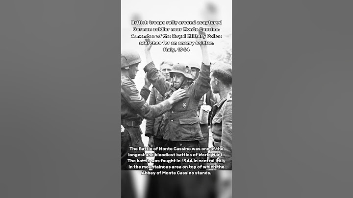 Colorized Footage: British troops Captured German Soldier at the Battle of Monte Cassino, 1944