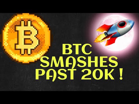 Bitcoin smashes through $20,000 Happy New All Time High!!!!