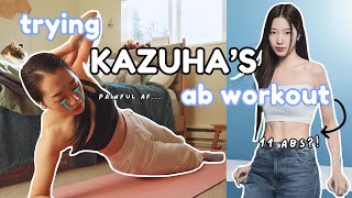 Trying Kazuhas 7 Minute Ab Workout For A Week Painful Af