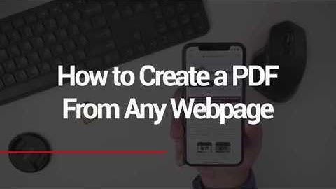 How to Create PDF