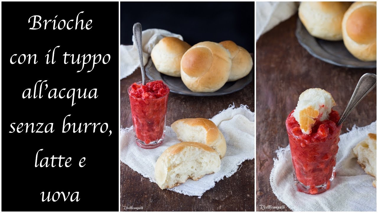 Brioches con il “tuppo” all’acqua