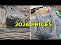 يجب مشاهدته أبريل 2026 هذه هي الأسعار الحالية لأنواع مختلفة من قضبان الحديد في نيجيريا