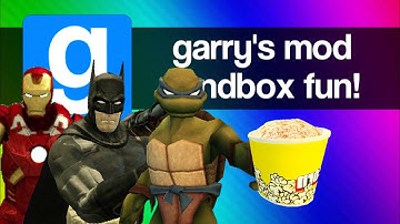 Gmod Sandbox Funny Moments - Minecraft Steve, Terminator, Bane, Player Resizer (Garry