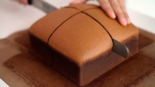 Como fazer o bolo esponja de chocolate mais macio do mundo.  o bolo de castela não rachado