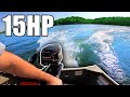 FAST 14ft JON BOAT!!! Mercury 2-stroke TOP SPEED TEST!