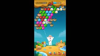 LINE バブル2 STAGE 1633 黄金コニー Golden Cony LINE BUBBLE 2
