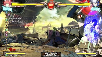 Guilty Gear Xrd -Revelator- Elphelt Throw Safe jump