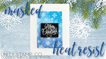 Easy Masked Emboss Resist with Flurry of Flakes