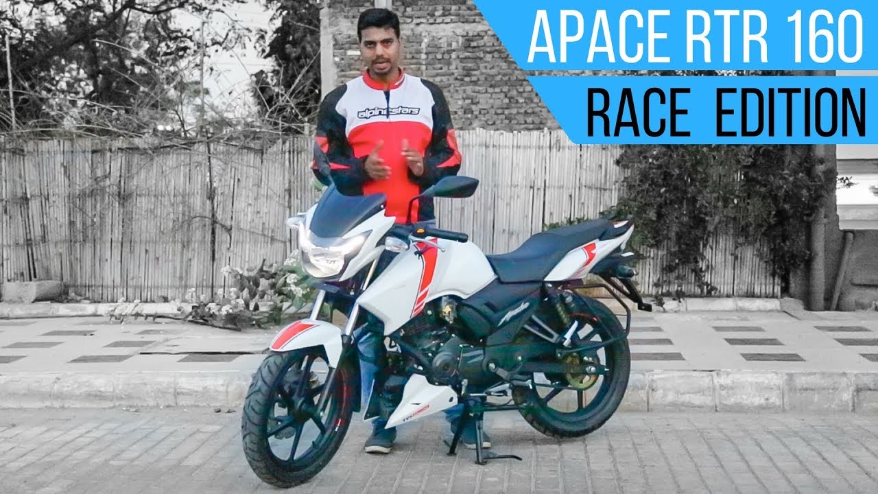 18 Tvs Apache Rtr 160 Race Edition Apache 2v Youtube