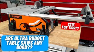 Vevor Table Saw  ||  How Cheap Is Too Cheap??