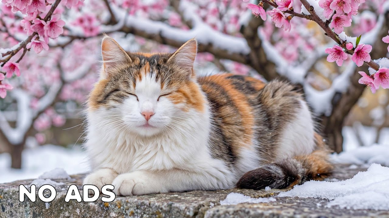 12 часов успокаивающей музыки для кошек 🐈 Спокойные звуки для сна 💤 Музыка для снятия стресса