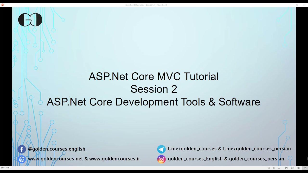 ASP.NET Core MVC Tutorial – Session 2 – Development Tools & Software ...